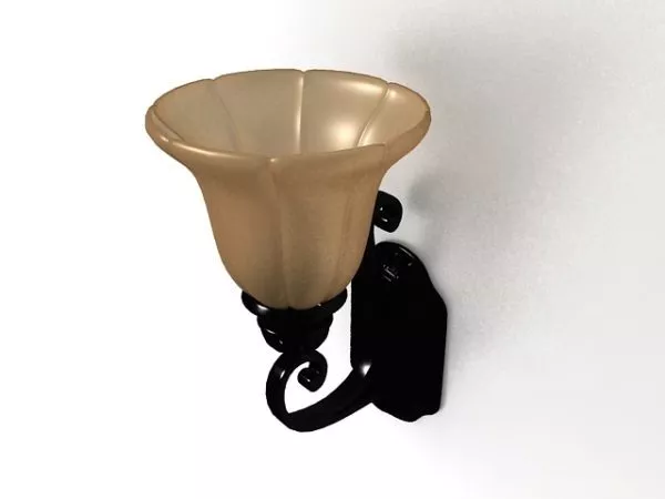 Transparent Shade Sconce Odeon 3d model