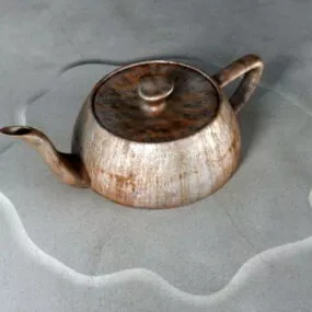 Old Rusty Tea Kettle 3d model