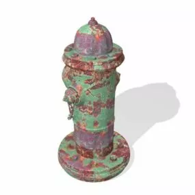 Rusty Fire Hydrant 3d model