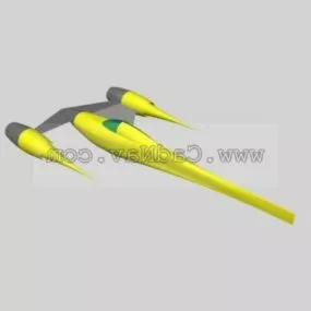 Scifi Space Fighter 3d model