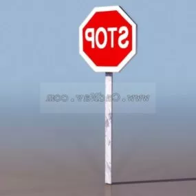 Stop Street Traffic Signs 3d model