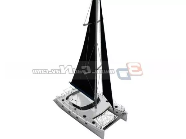 Merchant Sailing Vessel 3d model