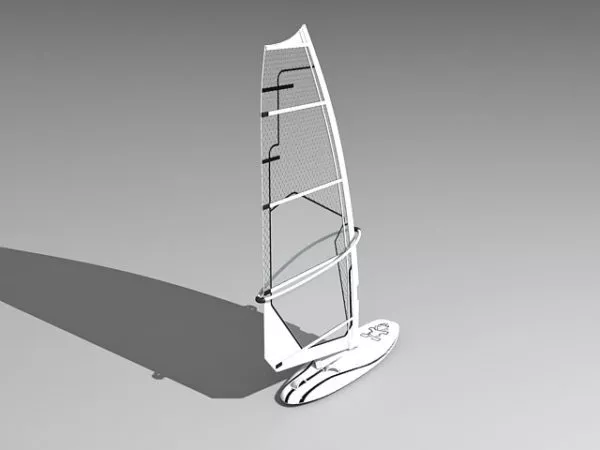 Old Chinese Wood Boat 3d model