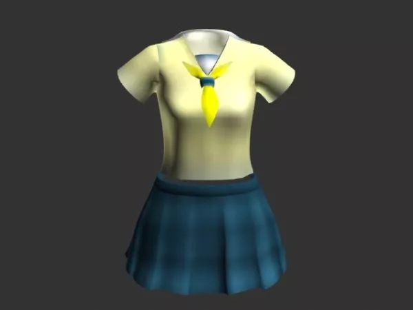 Girl Character Object 3d model