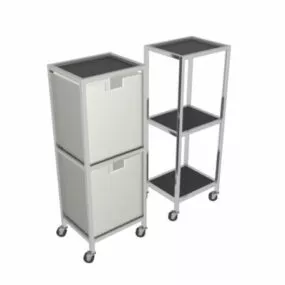 Salon Spa Storage Cart 3d model