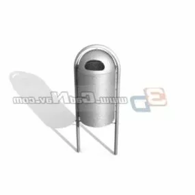 Industrial Metal Sanitation Trash 3d model