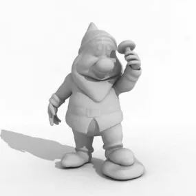 Statue Santa Garden Gnome 3d model