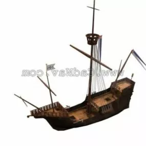 Watercraft Santa Maria Sailing Boat 3d model