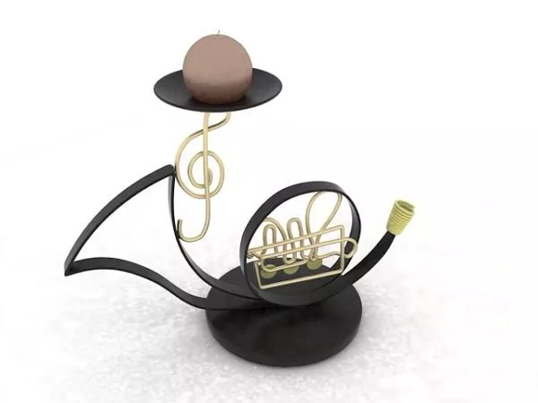 Lowpoly Soprano Cornet 3d model