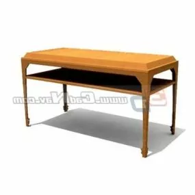 School Teacher Desk 3d model