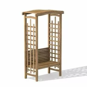 Street School Bus Stop Shelter 3d model