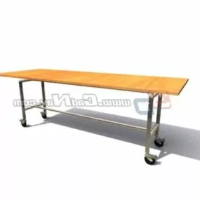 School Dining Room Table Furniture 3d model