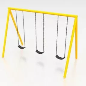 Kids Playground Swing 3d model