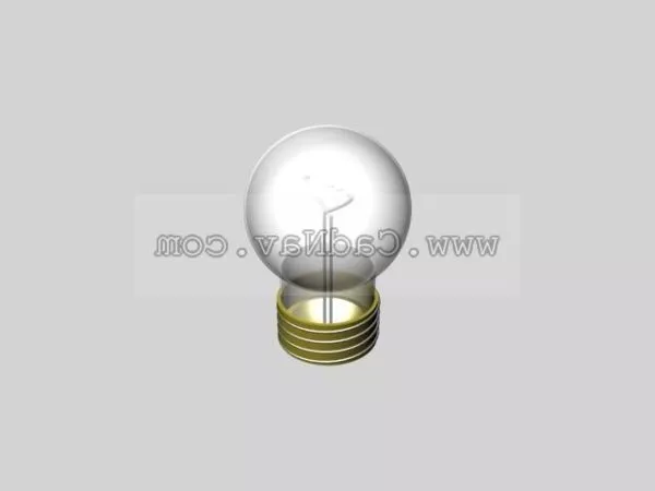Old Electric Light Bulb 3d model