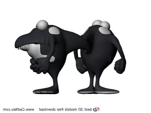 Doll Character Lowpoly 3d model