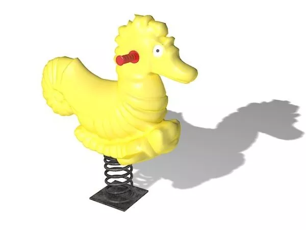 Seahorse Spring Rider Decoration 3d model Seahorse Spring Rider Decoration 3d model