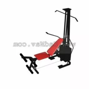 Fitness Seat Horizontal Pulley 3d model