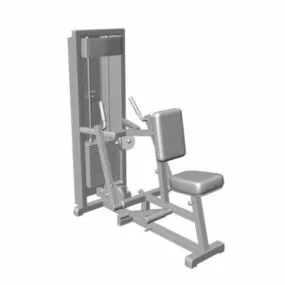 Seated Low Row Hospital Machine 3d model