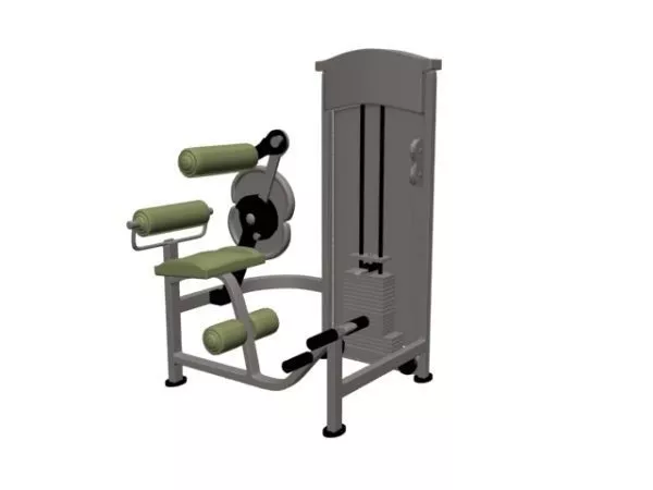 Seated Row Cable Fitness Machine 3d model Seated Row Cable Fitness Machine 3d model