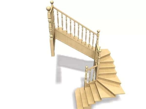 Second Floor Home Staircase Design 3d model Second Floor Home Staircase Design 3d model