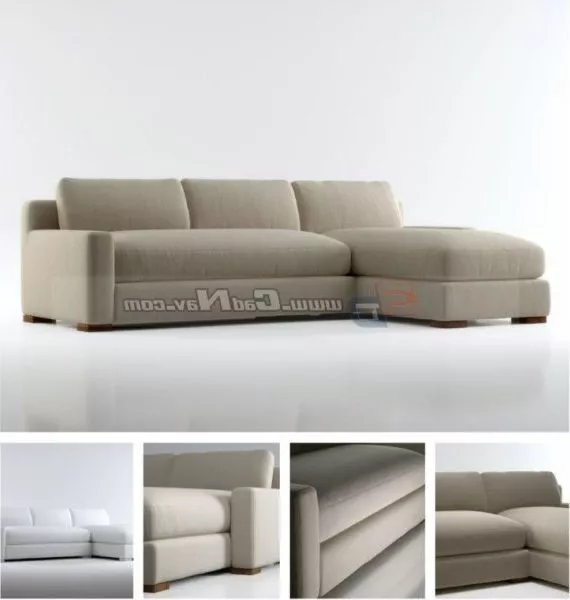 Sectional Couch Home Corner Sofa 3d model Sectional Couch Home Corner Sofa 3d model