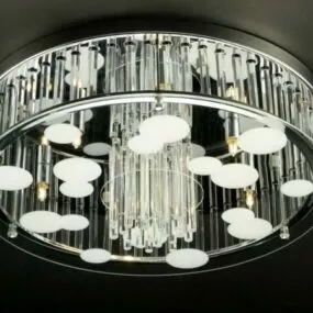 Electric Semi Flush Mount Ceiling Lights 3d model