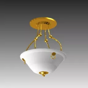 Antique Flush Mount Ceiling Lamp 3d model