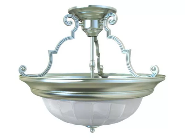 Semi Flush Ceiling Mount Light Fixture 3d model Semi Flush Ceiling Mount Light Fixture 3d model