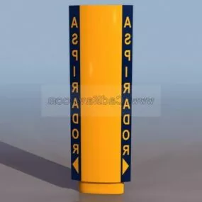 Service Area Billboards Signs 3d model