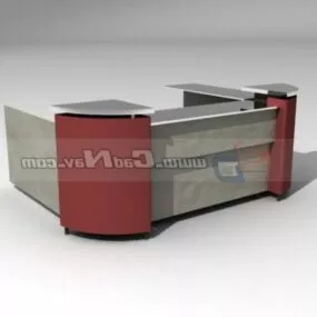 Service Counter Furniture 3d model