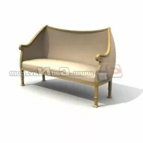 Settee Sofa 3d model