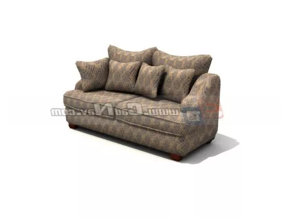 Leather Settee Sofa 3d model Leather Settee Sofa 3d model