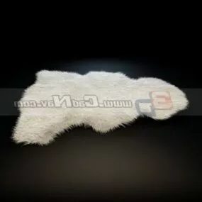 Sheepskin Leather Fashion Rug 3d model