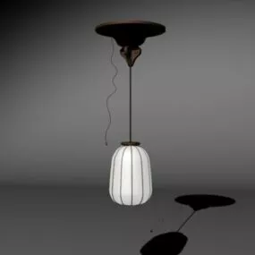 Sheep Skin Shade Pendant Lamp 3d model