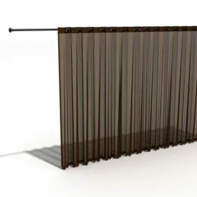 Interior Sheer Fabric Curtain 3d model
