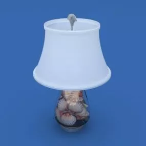 Shell Shade Table Lamp 3d model