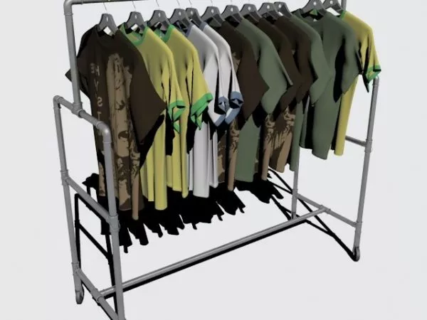 Shirt Rack 3d model Shirt Rack 3d model