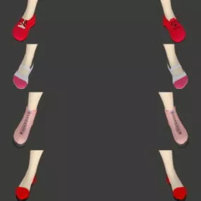 Women Shoes Collection 3d model