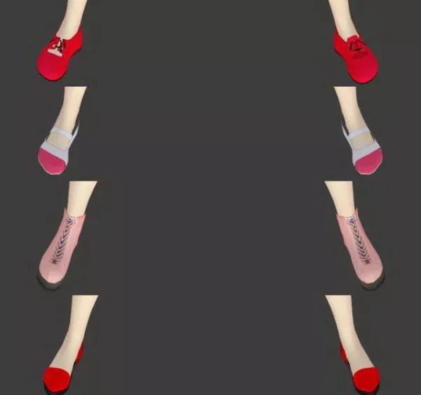Women Shoes Collection 3d model Women Shoes Collection 3d model