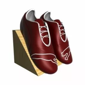 Man Shoes On Rack 3d model