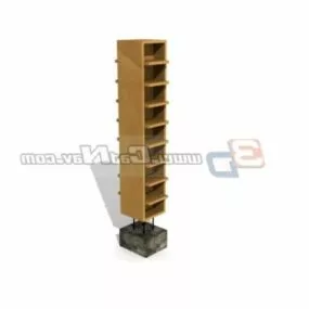 Exhibition Shop Display Rack 3d model