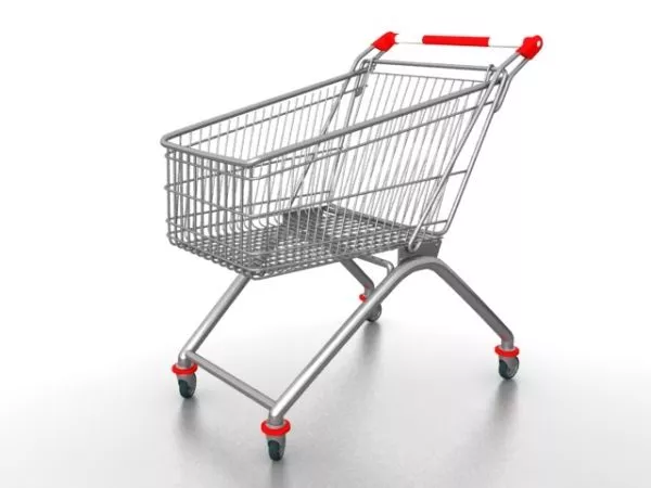 Store Shopping Cart Trolley 3d model Store Shopping Cart Trolley 3d model
