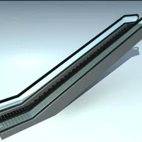 Shopping Center Escalator 3d model