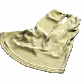 Short Women Casual Dress 3d model