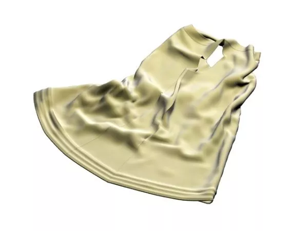 Mini Dress Strip Pattern 3d model