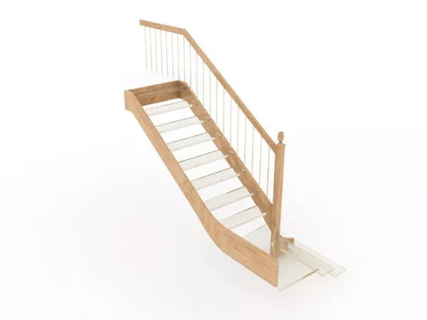 European Concrete Handrail 3d model