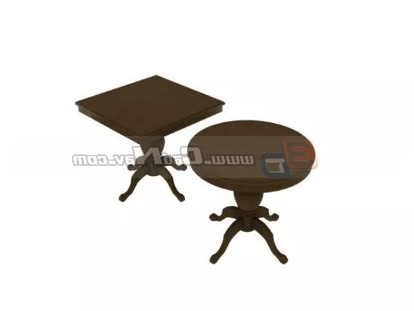 Furniture Side Table Set 3d model Furniture Side Table Set 3d model