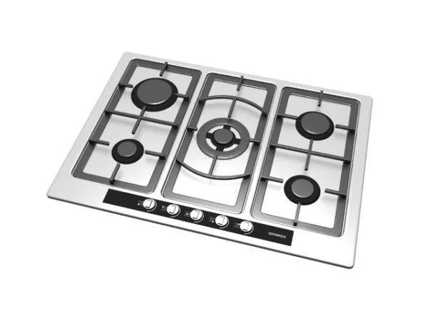 Gas Stove Black 3d model