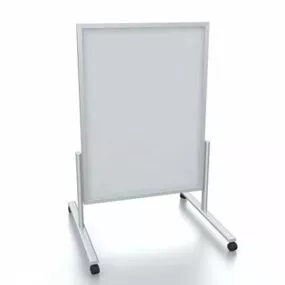 Office Sign Stand With Wheels 3d model
