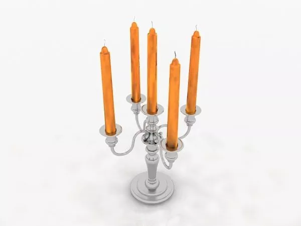 Star Shaped Candle 3d model
